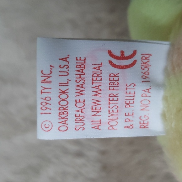 Peace ✌Tiedye Bear Ty Beanie Baby 🐻 Gift, Kids Toy, Rare Collectible, NWT - Picture 8 of 11